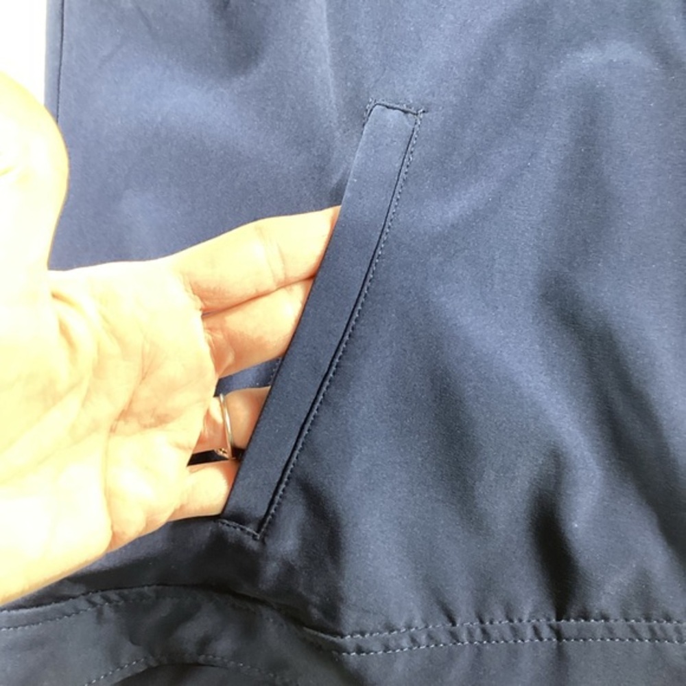 Chico’s Weekend Athleisure Jacket Sleeveless Navy Blue‎ Size 2 Full Zip - Picture 5 of 10
